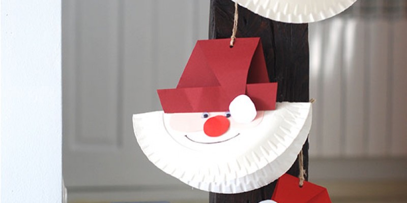 کاردستی ساخت بابانوئل با کاغذ رنگی